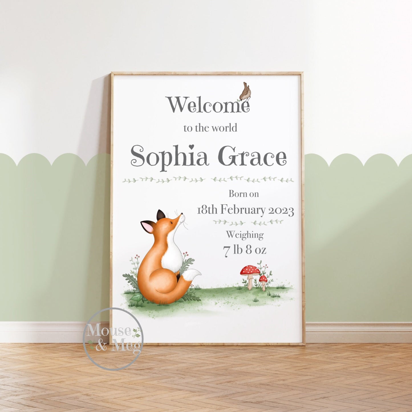 Fox New Baby Print